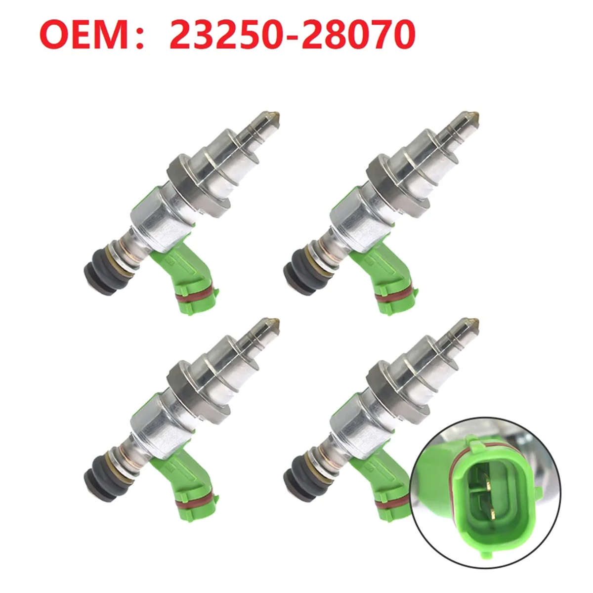 4Pcs Fuel Injector Nozzle 23250-28070 Car Vehicle Engine Parts for Toyota 2003-2008 RAV-4 Avensis 2AZFSE 2.4L Noah