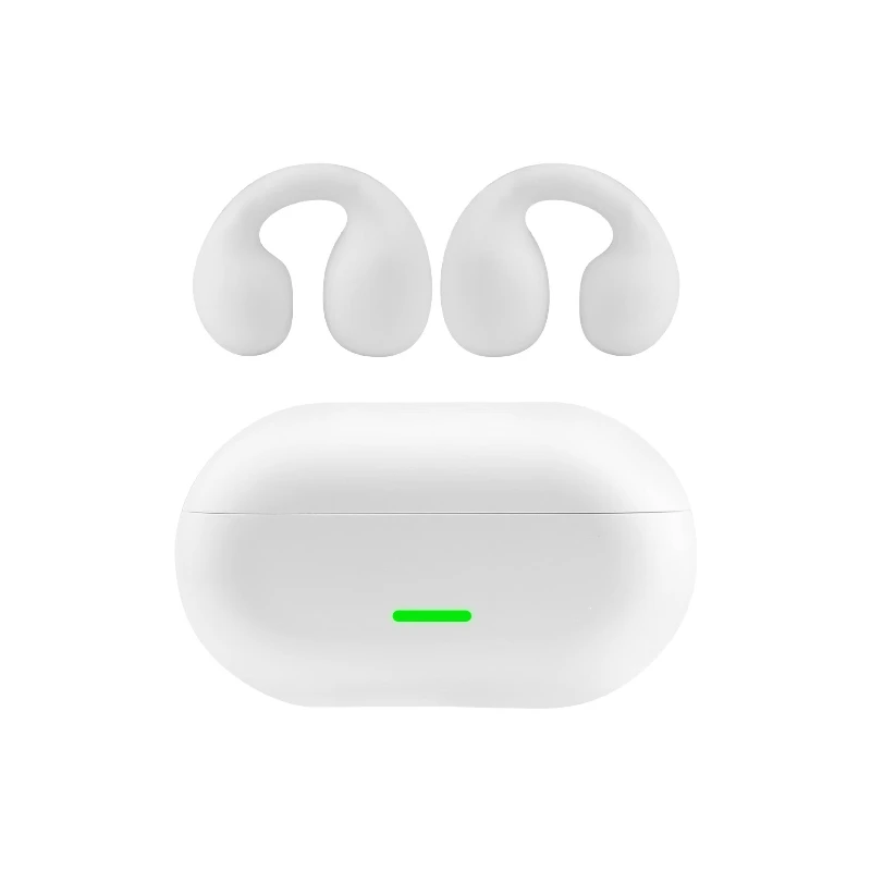 

2025 popular bone conduction ear clip Bluetooth earphones without in ear opening clip on earphones