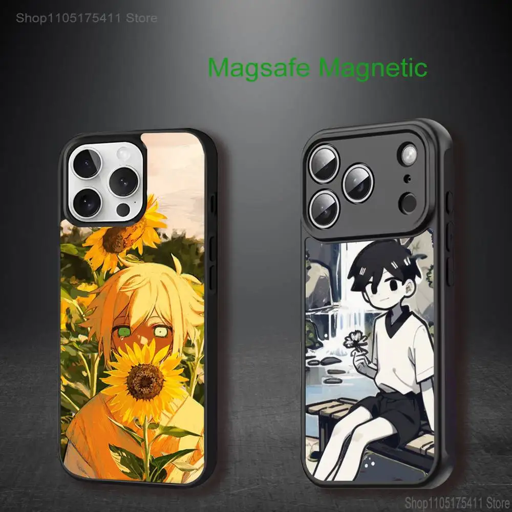 

O-OmoriS Game Phone Case For iPhone 17,16,15,14,13,12,11,Pro,Max,Plus,Mini,SE4,E Magnetic Magsafe Wireless Charging