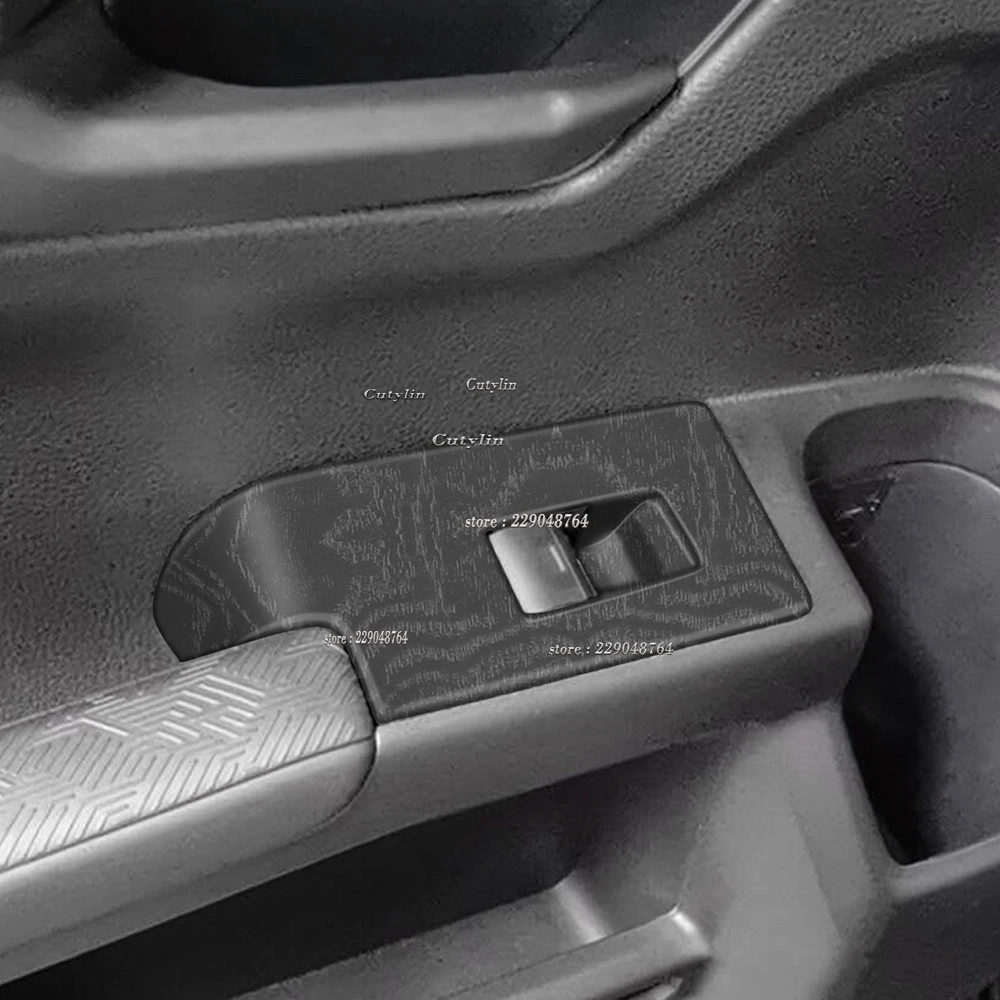 

For Toyota 4Runner 2025 2026 ABS Carbon Fiber Window Lift Switch Button Panel Cover Sticker Decoration Trim Interior Accessories