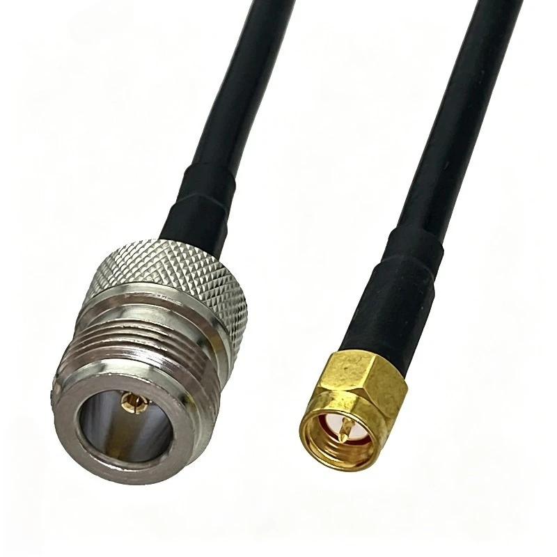 N Female to SMA Male Pigtail Cable RG58 Coaxial Jumper N-Type Jack to SMA Plug 50 Ohm for Antenna 6inch to 20M