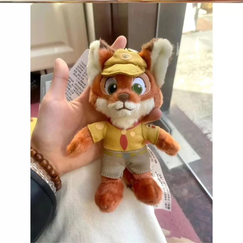 Disney Zootopia Nick Wilde dibujos animados lindo llavero de muñeco de peluche creativo personalizado pareja mochila colgante regalo