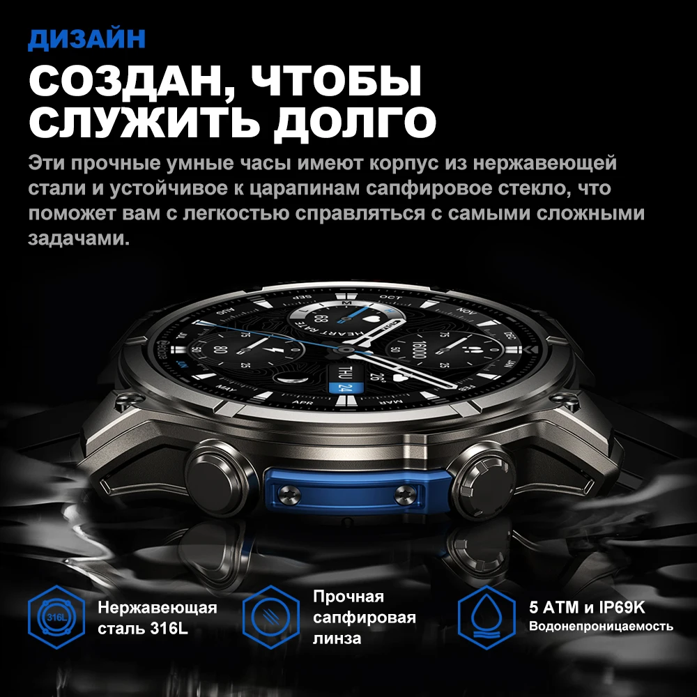 NEW Zeblaze VIBE 8 Voice Call Smart Watch 1.43