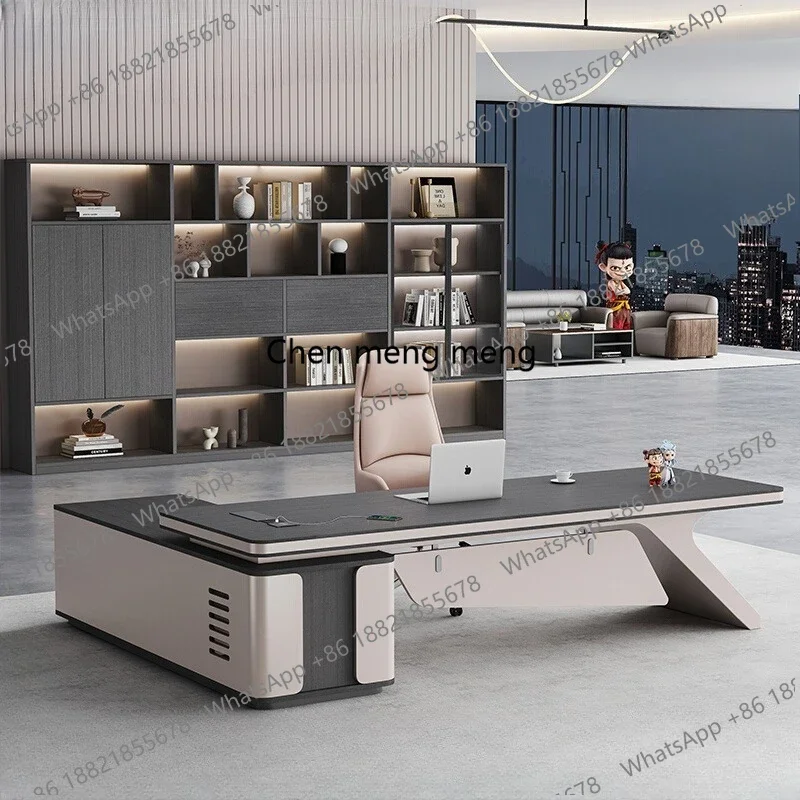 New arrive Designer Luxury Office Desks Corner Storage L Shaped Computer Office Desk Bureaux Modern Mesa De Escritorio Home Offi