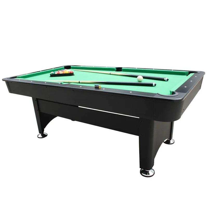 7ft High Quality Pool Table With MDF Cushion And PVC Pocket Rubber Cushion For Indoor Use