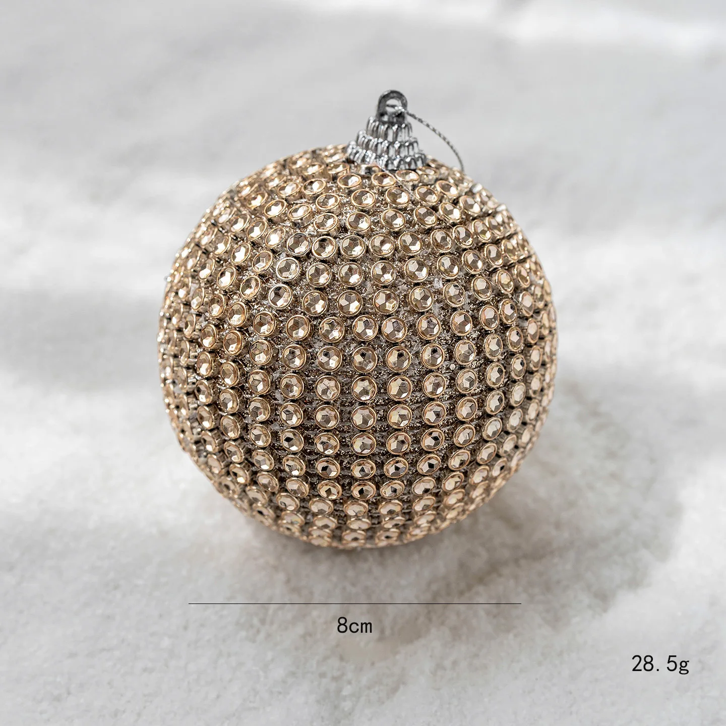 لمجموعة زينة كرة عيد الميلاد من إسفنج الشمبانيا مع طراز حديث وبسيط للشجرة والزينة الاحتفالية الداخلية