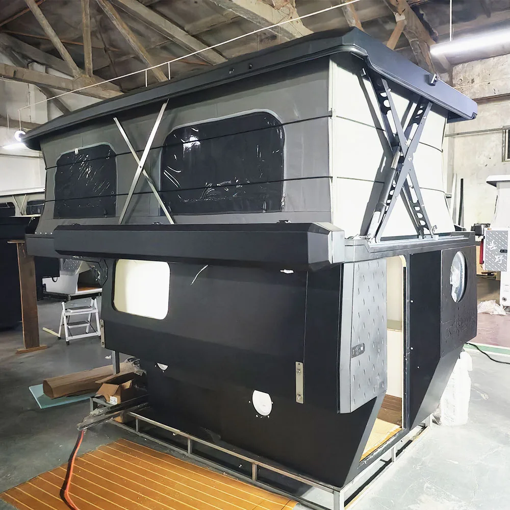 Slide-In Camper TP03: Full Aluminum Welded Structure, Side Expansion, Optional Roof Lift, Ideal for Overlanding