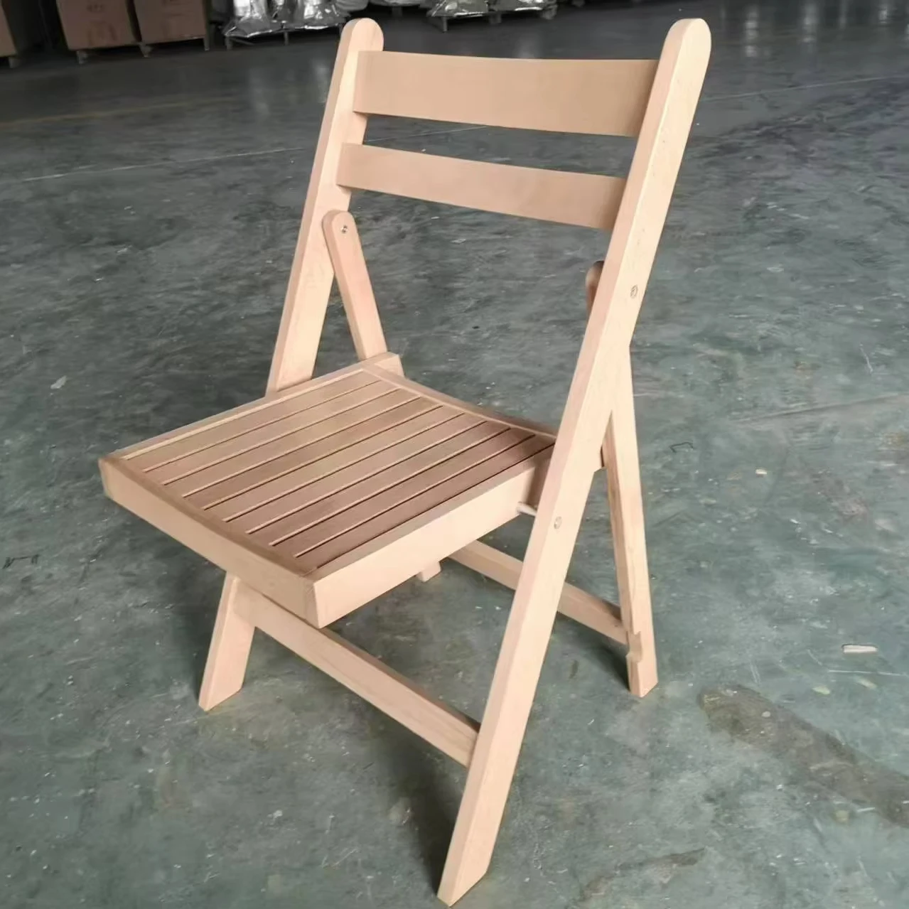 Folding Event Wedding Wood Dinning Chair Foldable