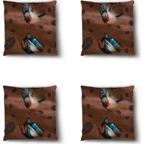 Jade Livaoğlu Home Custom Design Velvet Decorative 4'lü Filled Kombin Pillow decorate Case