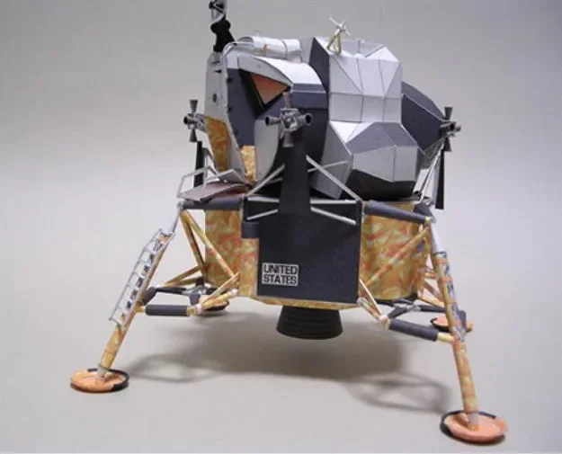 1/48 Apollo 11 Lunar Module Apollo Plan 14cm 3D Paper Model DIY Handmade Toy