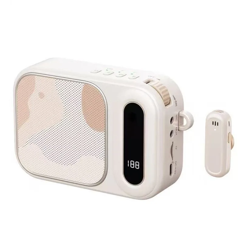 Wireless Portable Lavalier Microphone High‑quality Sound Pick‑up Speaker for Outdoor Use