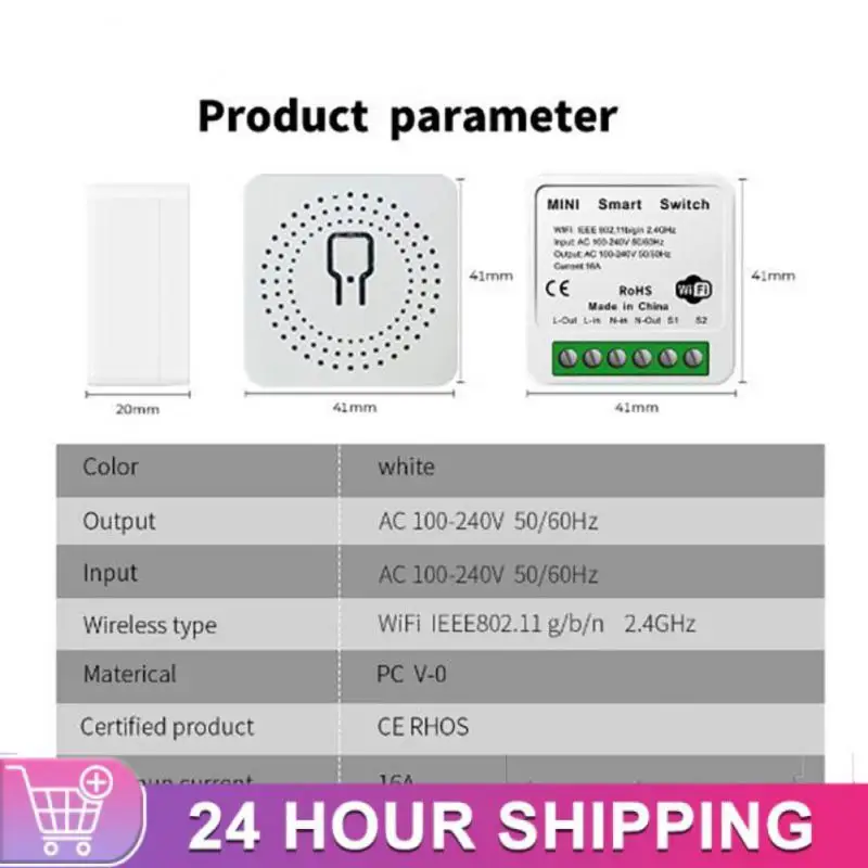 Athom Smart Home preflashed TASMOTA Mini Relay Switch 3 Way 16A