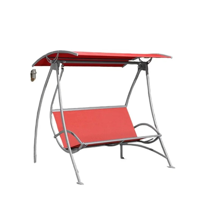 

Swing chair outdoor balcony outdoor courtyard garden outdoor three wrought iron rocking chair Internet celebrity swing chair