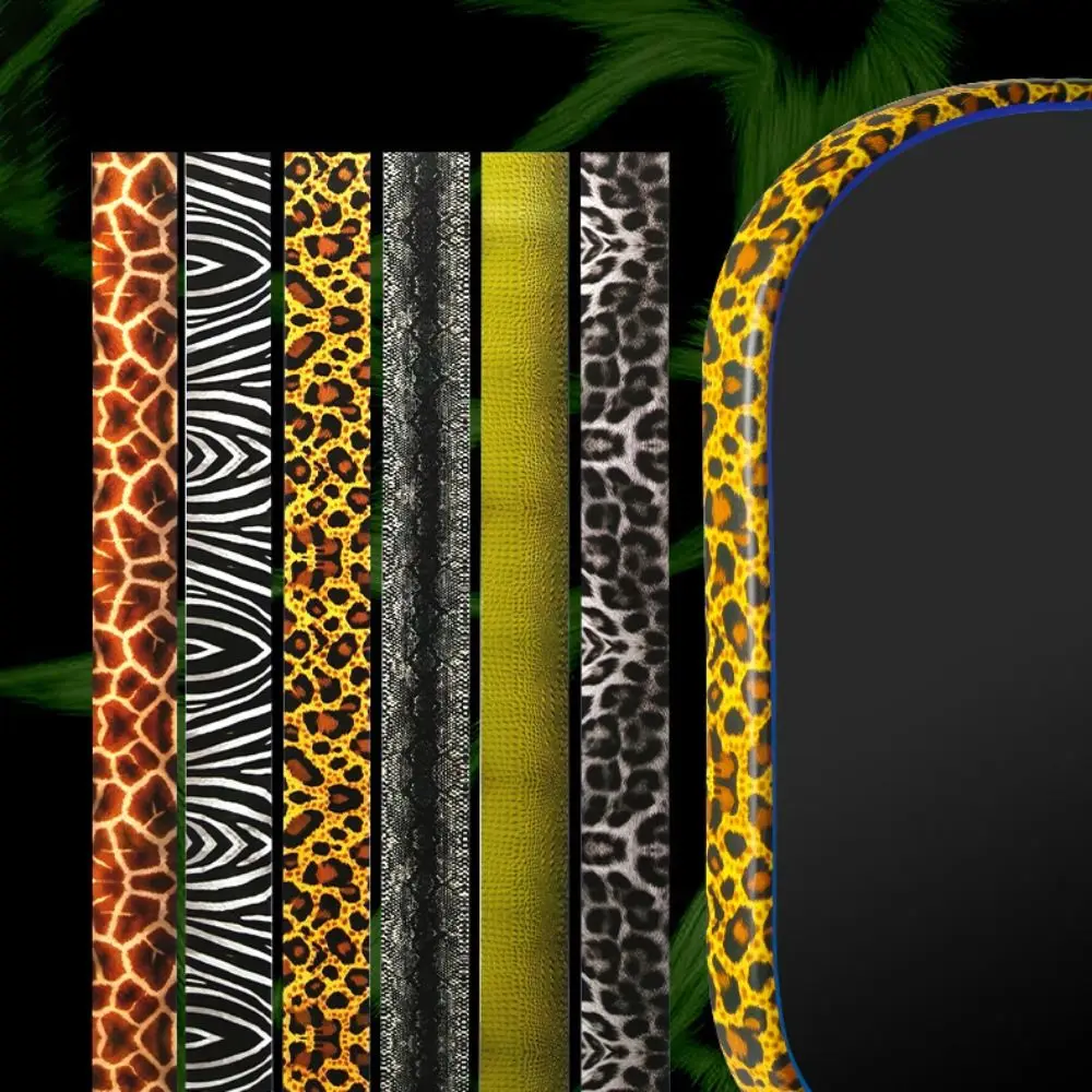 Animal Patterns Pickleball Racket Edge Sticker Universal Shock Absorption Paddle Head Edge Tape Anti-fall Scratch-proof