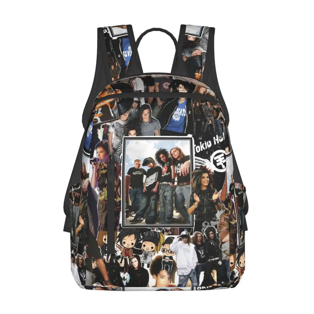 

Tokio Hotel Emblem Backpack Large Capacity Children BookBag School Bag Shoulder Bags for Men Women