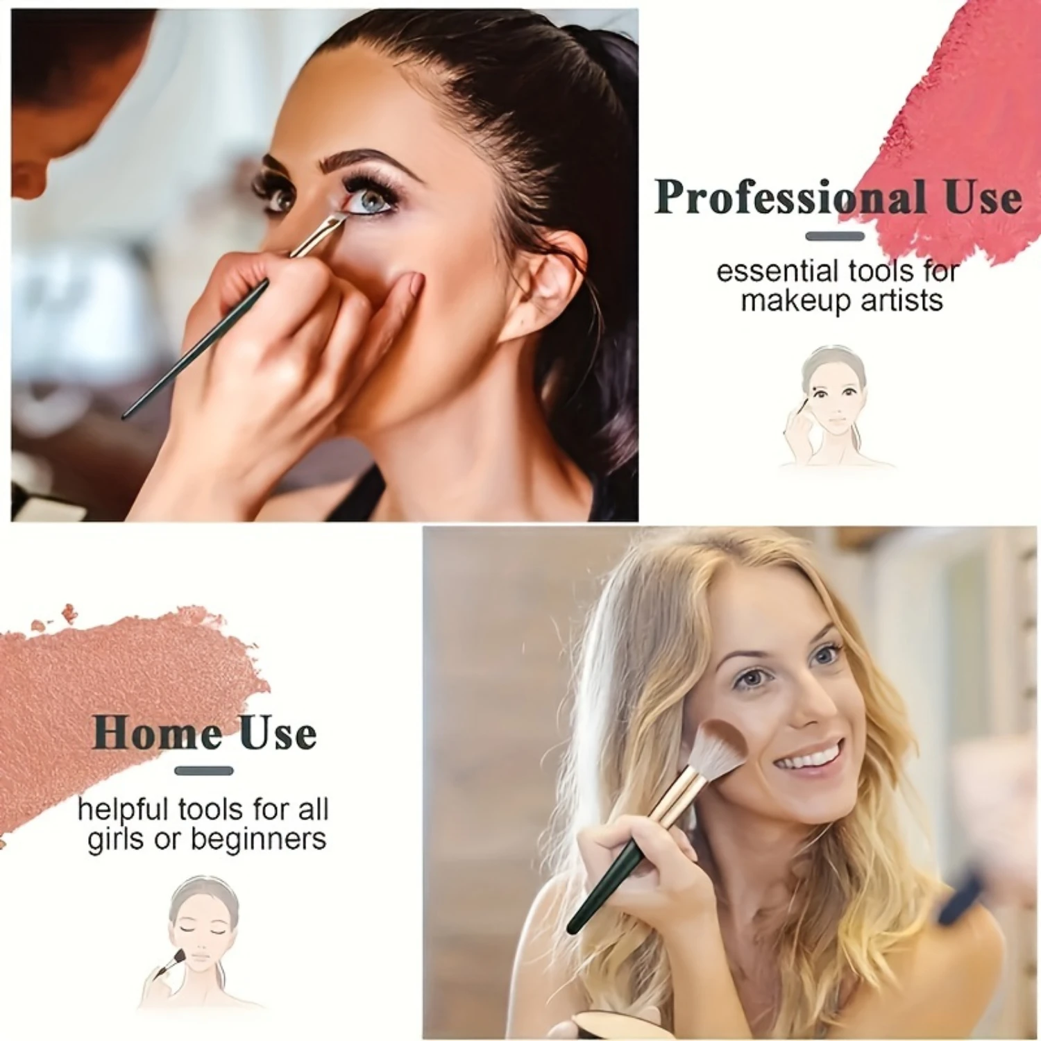 Luxury 14pcs Green Makeup Brush Set - Ultra-Soft Bristles for All-in-One Application - High-Definition Finish, Perfect for Begin