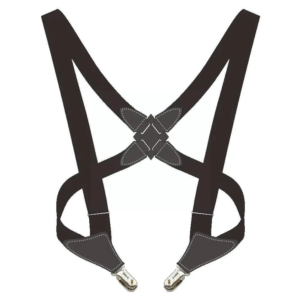 Adjustable Men's Suspenders Braces X Shape Elastic Side Trousers Clip Adult Strap Crossover Accessories Suspensorio Apparel A2Q0