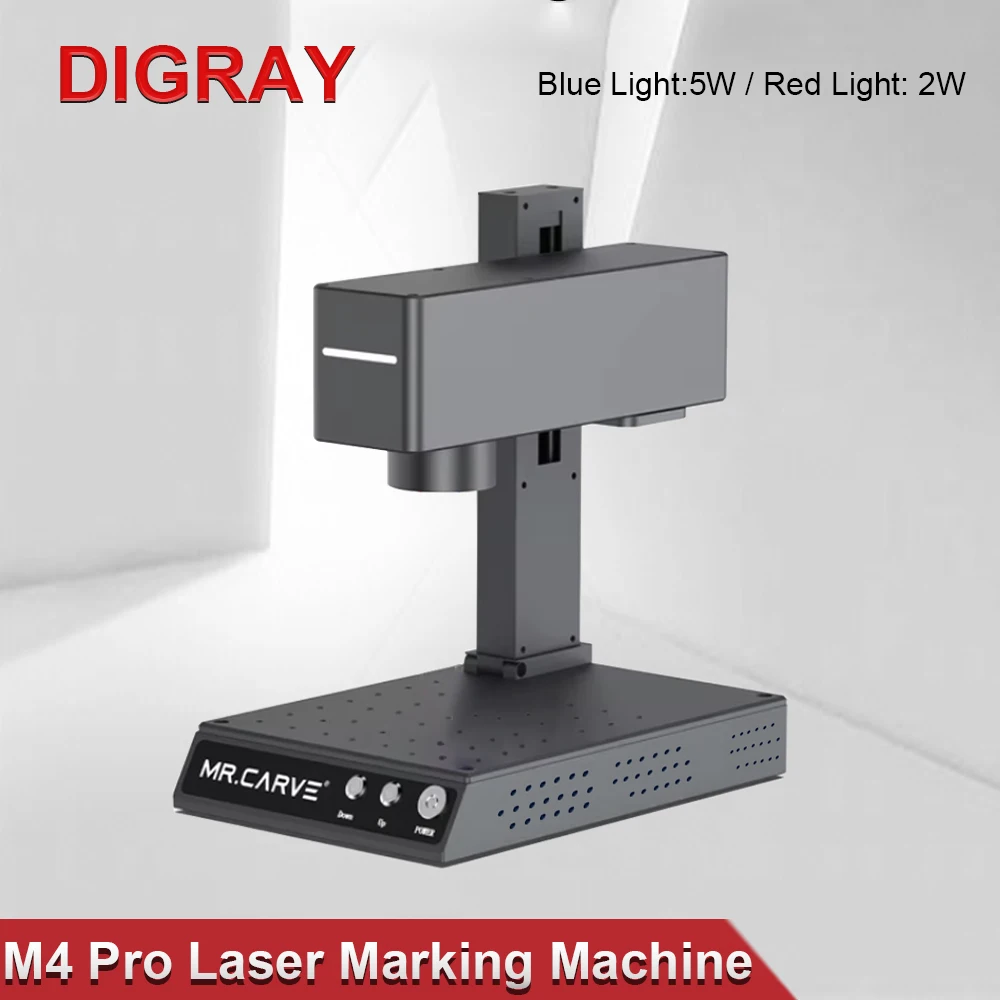 DIGRAY M4 PRO Small Laser Engraving Machine 70X70mm for All Materials Dual Light 1064nm 455nm Laser Engraving Machine Portable