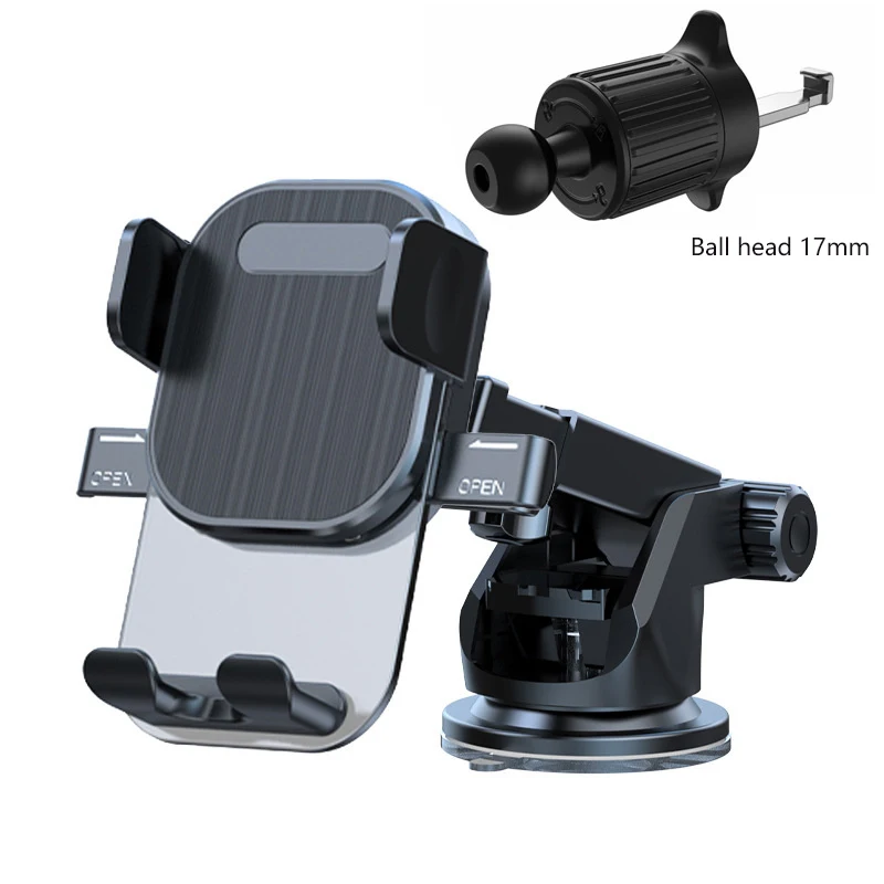 Car Mount Gravity Lock Widely Compatible With Vent Dashboard Suction Cup Mobile Phone Navigation Mount And Accessories