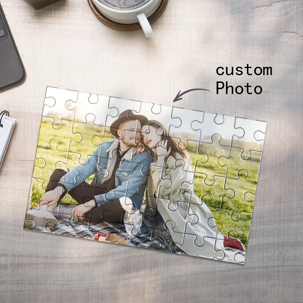 98/300/500/1000 قطعة شخصية مخصصة صور لغز زوجين هدية لقضاء عطلة حفل زفاف عيد ميلاد عيد الحب عيد الأم #1