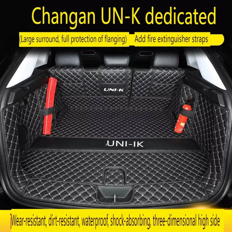 For Changan UNI-K 2022 2023 2024 Auto Accessories Interior Car Trunk Protection PU Leather Mat Catpet Modification Cover Part