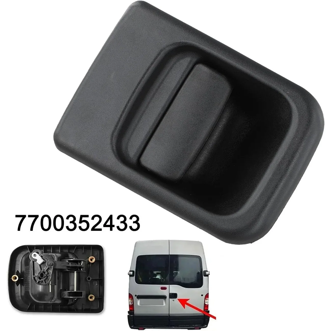 

Car Rear Trunk Door Handle 7700352433 For Renault Master MK2 1998-2010 For OPEL / Vauxhall Movano 1998-2010 For Nissan Primastar