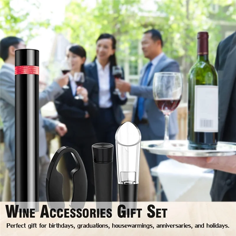 Abrb-mini abridor de vinho conjunto viagem portátil bolso bomba pressão ar abridor garrafa vinho para casa, restaurante, festa, amantes do vinho