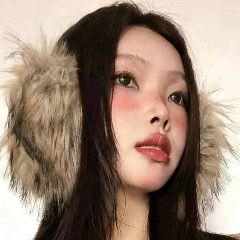 أزياء الحرارية الراكون الفراء الأذن يفشل الشتاء أفخم تدفئة الأذن مع عقال قابل للتعديل للنساء الرجال #2