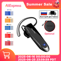 New Bee B41 Bluetooth Headset Wireless Earphones Single Earpiece Hands-free Headphones 24H Talk with Mute Button Driver Office