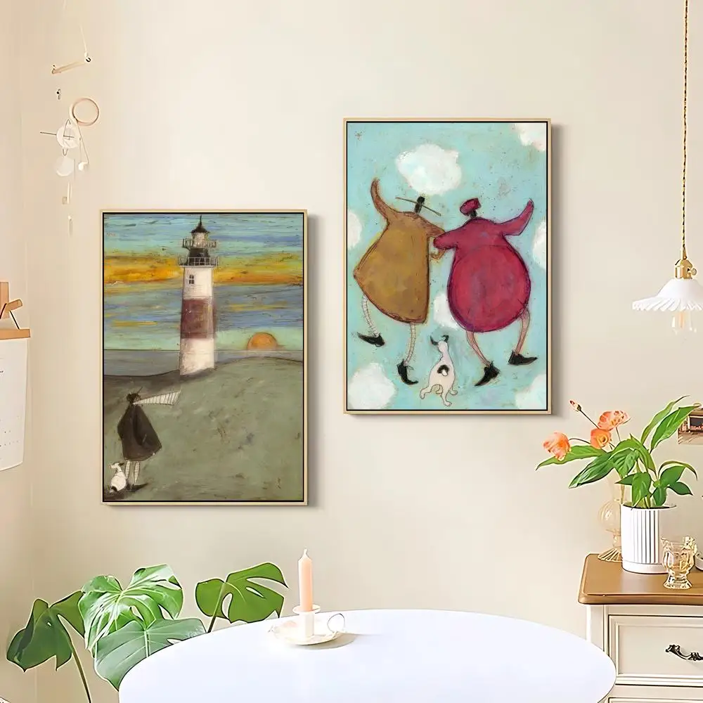 Sam Toft Art Abstract Landscape Love Dogs Pet Poster HD art sticky wall waterproof home living room bedroom bar aesthetic