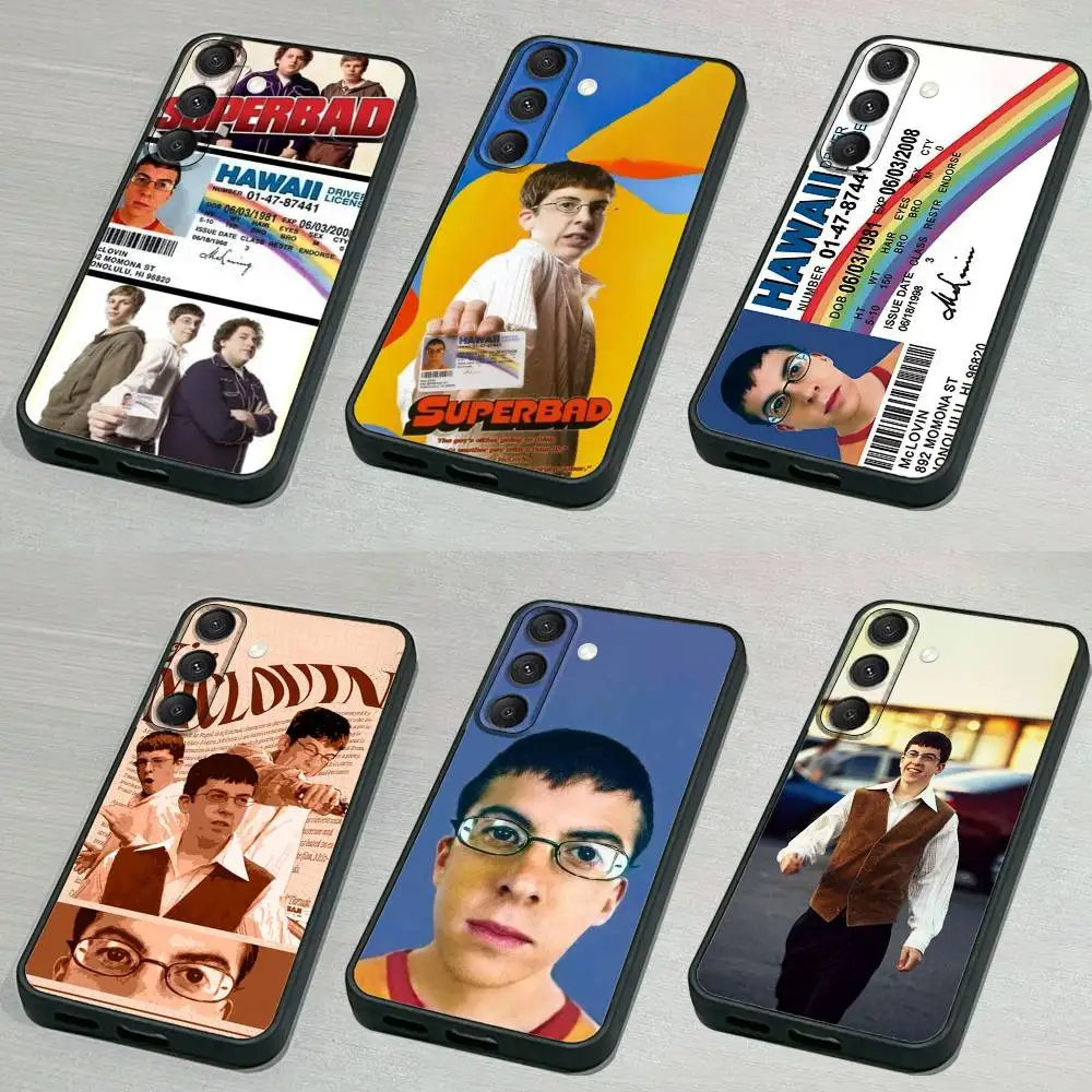 

Mclovin M-Movie Superbad Phone Case For Samsung S 25,24,23,22,30,21,10,9,Ultra,Plus,Lite,FE,4,5G Black Soft Case
