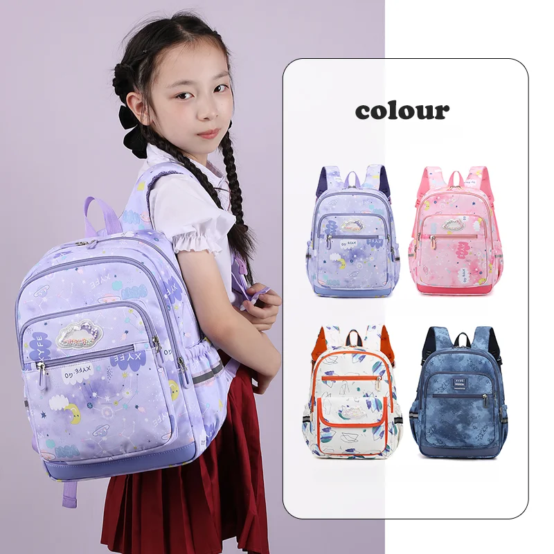 Mädchen Rucksack Campus Kollektion wasserdichter Rucksack Astronaut Sternen himmel Druck Design ideal für die Grundschule 18l 15 "Höhe