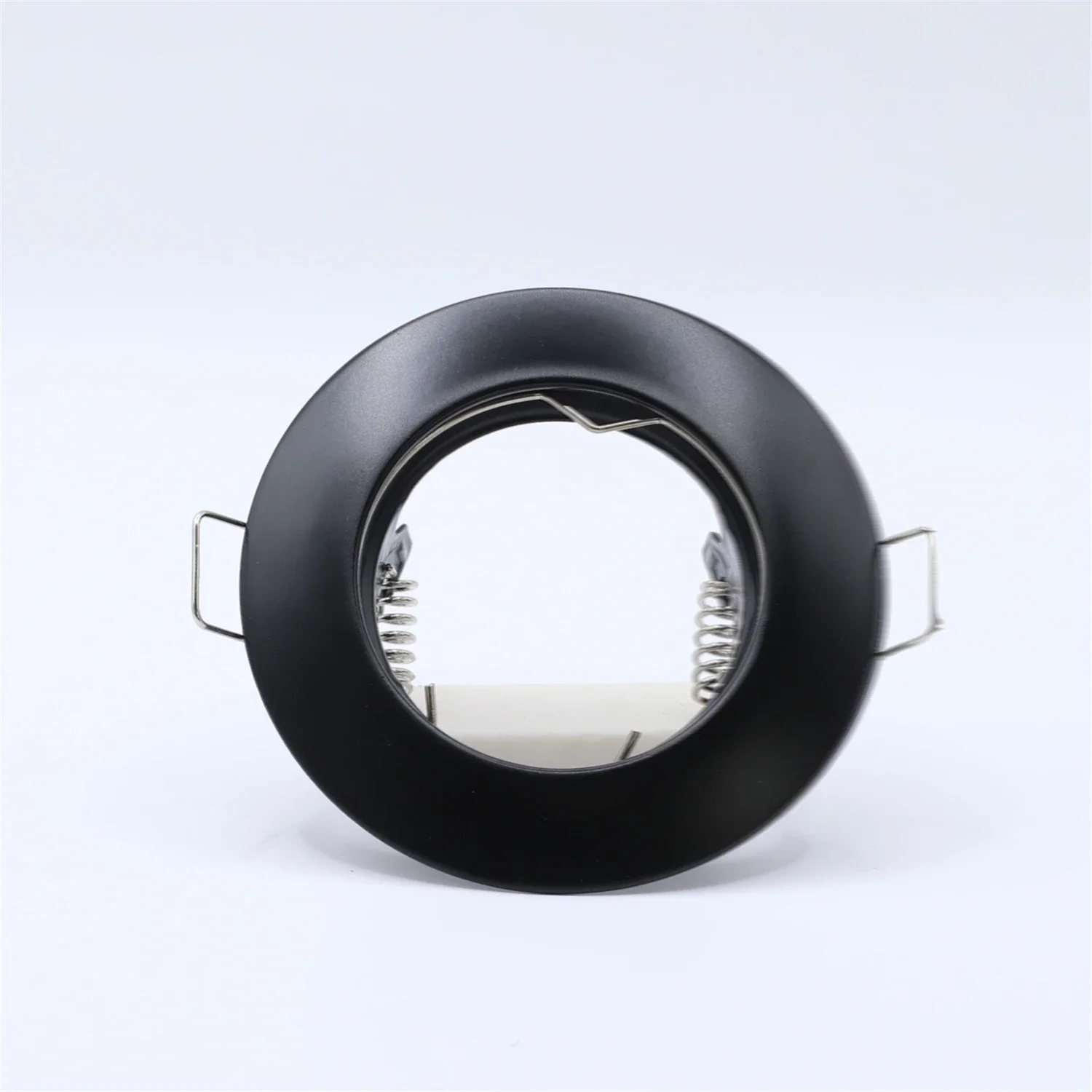 Metal LED Spotlight Fixture Frame Fitting White/Stain Nickel/Black/Chrome/Antique Brass Cutout 55mm Recessed Ceiling Light Frame