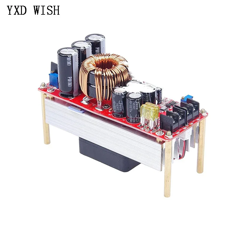 1500W 30A DC-DC Boost Converter Step Up Power Supply Module 10-60V To 12-90V Adjustable DC Voltage Charger Step-Up Board