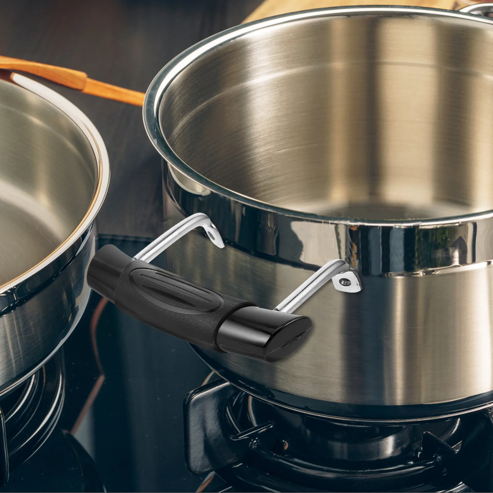 

Stainless Steel Pot Ear Korean Style Three Arc Ear Handle for Pressure Pan Frying Pan Sauce Pot Replacement Metal Cookware Grip