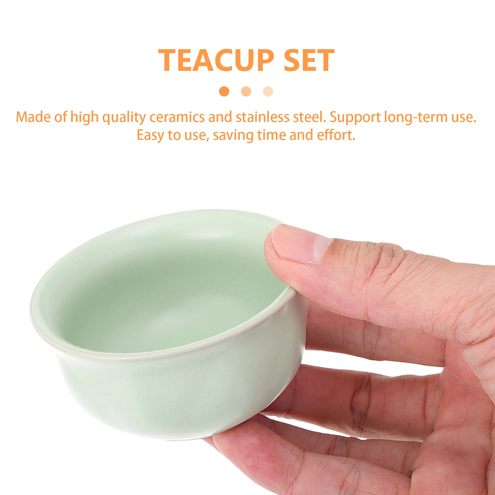 

1Set Quick Tea Pot Set Stylish Porcelain Tea Service for Home Decoration Meditation Relaxation Ideal Birthday Holiday Gift