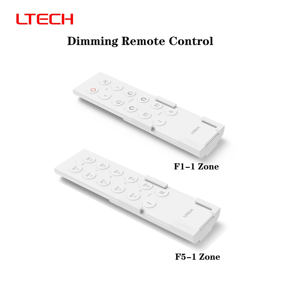LTECH F1 Mini RF2.4GHz 1/4zone Single/Dual Color RGB RGBW Wireless LED Remote Dimming Control For  F4-3A/F4-5A/F4-CC