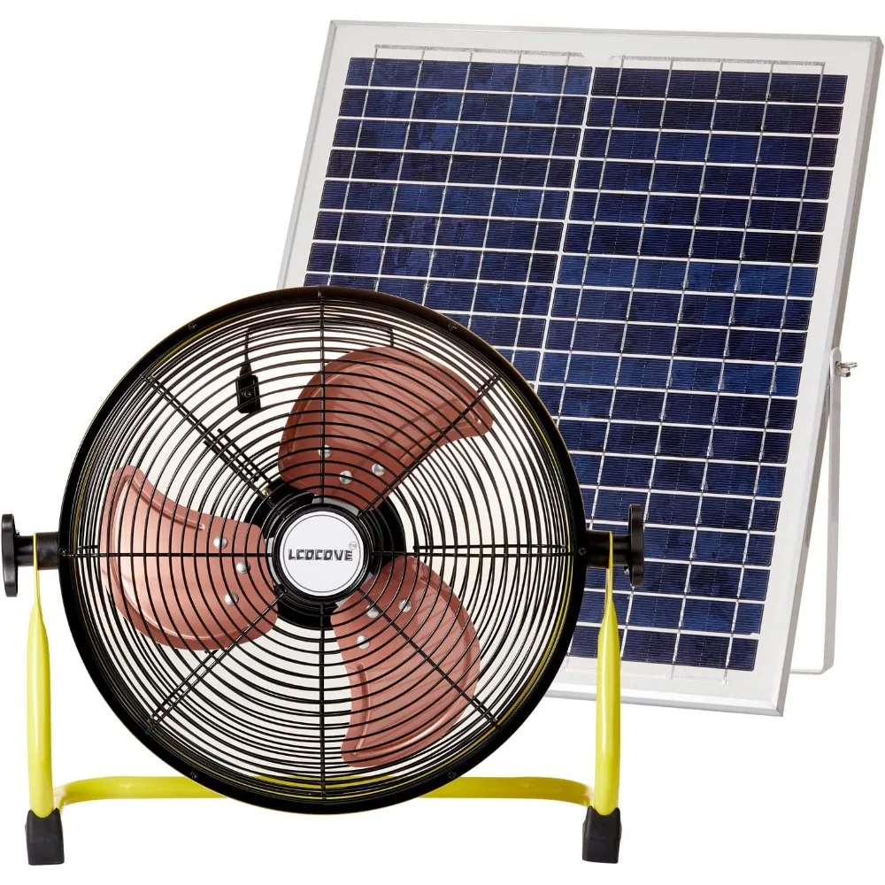 Ventilador Solar que funciona con pilas, ventilador portátil de doble uso para el hogar o al aire libre, batería que puede funcionar de 5 a 24 horas, diseño para acampar