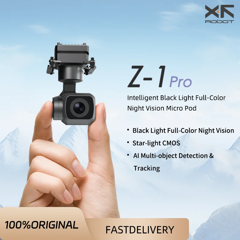 

Z-1Pro Black Light Night Vision Micro Pod UAV PTZ Camera 3-Axis Stabilization AI Recognition&Tracking for drone gimbal mavlink