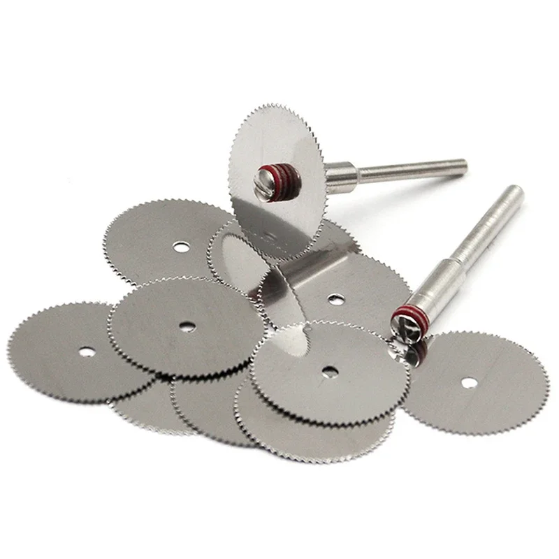 11Pcs 16Mm ~ 31Mm Hout Zaagblad Disc Cirkelzaagblad Set Staaf Dremel Rotary Cutting Dremel metal Cutter Power Tool Hout Snijden