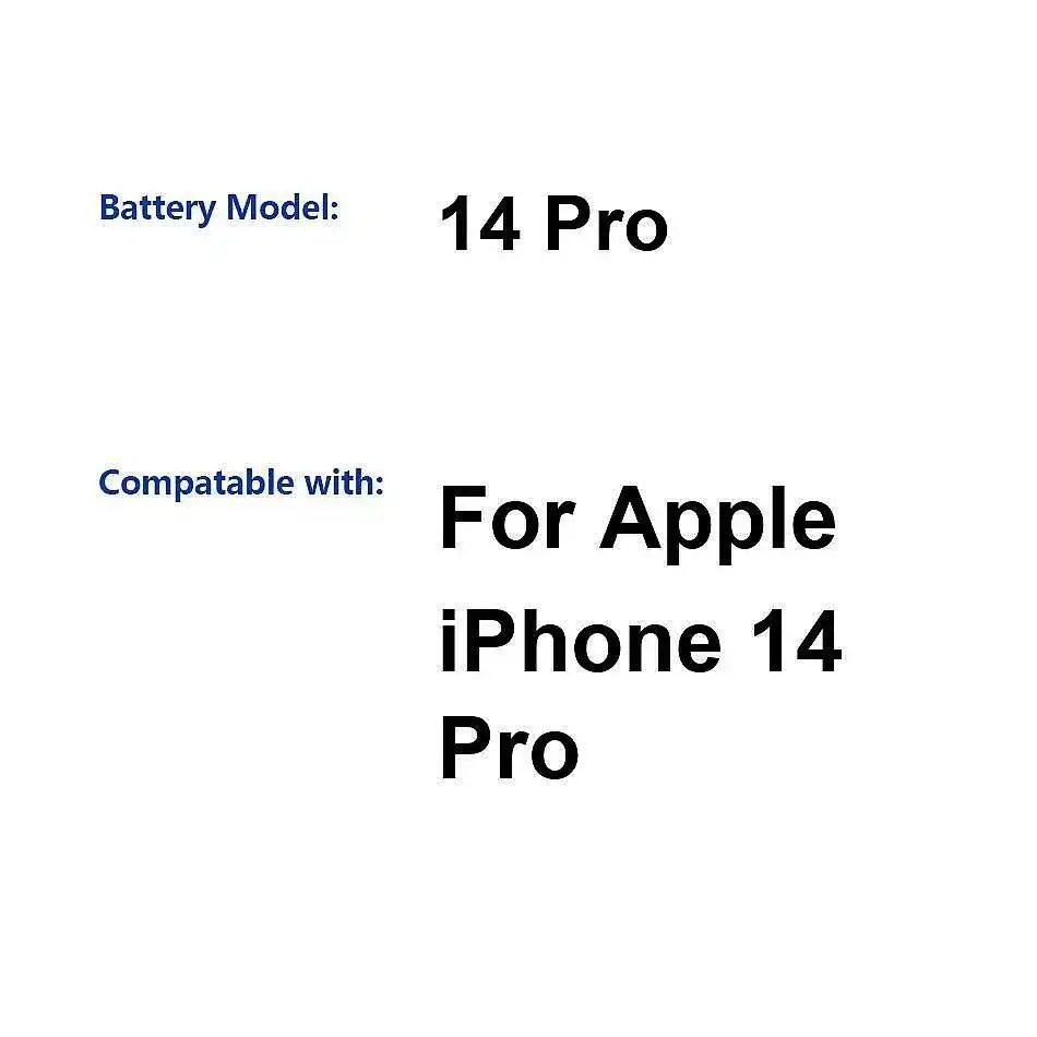 

For Apple Iphone 14 Pro Durable 3200Mah Mobile Phone Battery