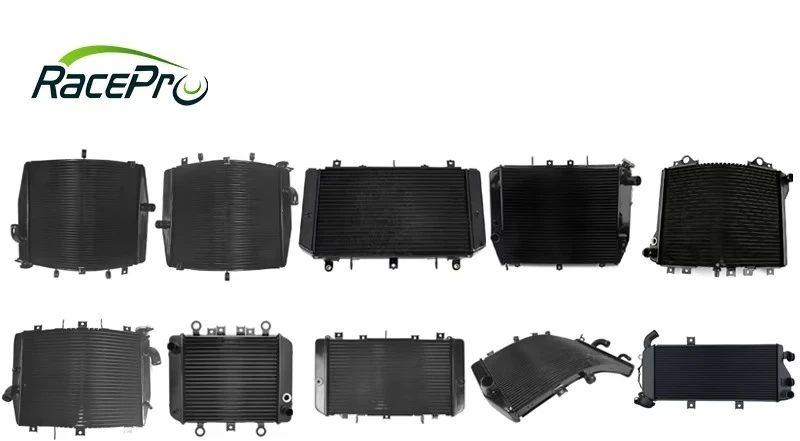 Black Cooling Radiator Part Aluminum Alloy Engine Oil Cooler Motorcycle Radiator Cooler for Honda Yamaha Kawasaki Suzuki