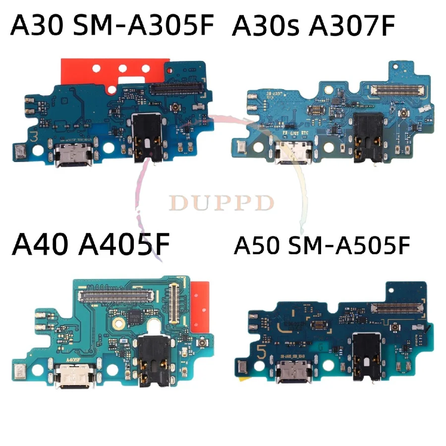 For Samsung Galaxy A30 SM-A305F A30S SM-A307F A40 SM-A405F A50 A505F USB Charger Charging Board Dock Port Connector Flex Cable