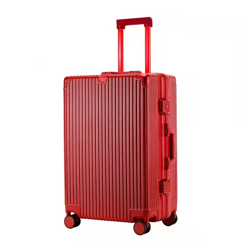 Wedding Red Suitcase Female Trolley Suitcase Wedding Password Bridal Dowry Suitcase