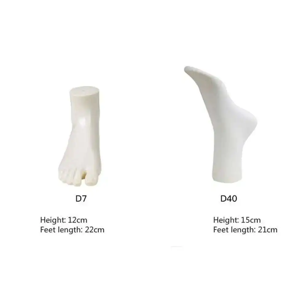Simulation Magnetic Foot White Men Women Feet Fake Model Socks Model Props Window Display Foot Shoes Sock Filler Exhibition Rack