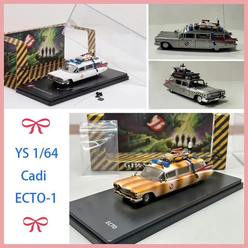 

Модель автомобиля YS Diecast Alloy 1/64 Cadi ECTO-1: сувенир, украшение, коллекционный предмет, подарок для хобби