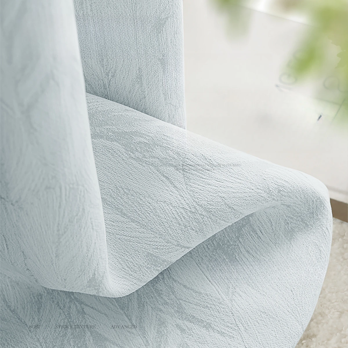 

Advanced Feeling Chenille Light Luxury Modern Simple Living Room, Bedroom High Shading Atmospheric Curtains
