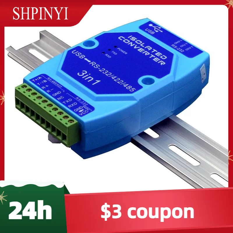 

Оптически изолированный интерфейс USB в RS485/422/232, молниезащита промышленного класса, преобразователь USB в последовательный порт