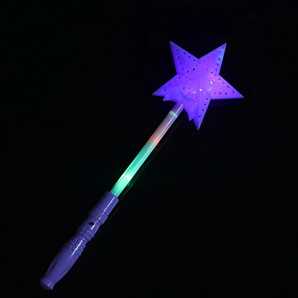 

10Pcs LED Five-Pointed Star Hollow Colorful Glowing Sticks Flashing Party Props Concert Festival Night Show Supplies