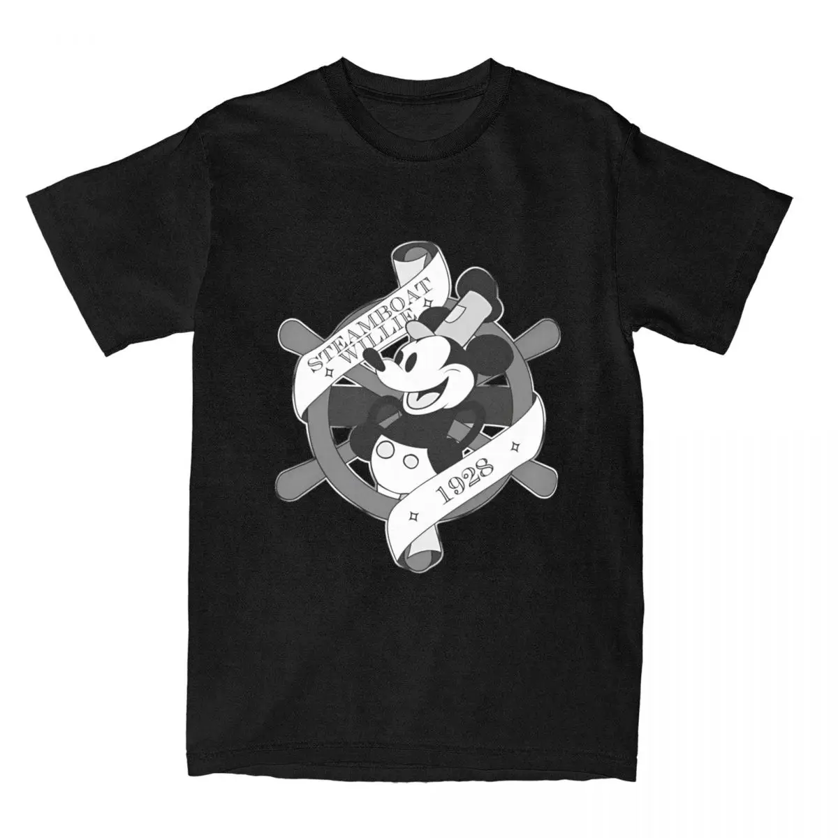 Mickey Steamboat Celebration Shirt Accessories for Men Women Cotton Awesome Tee Shirt Short Sleeve Clothes Gift Idea